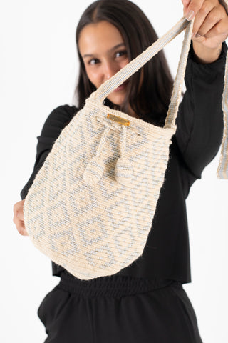 Wale mochila mediana metalizada